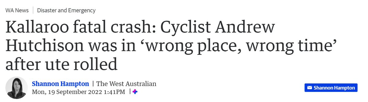 What the FUCK....

<a href="/westaustralian/">The West Australian</a> and <a href="/ShannonHampton_/">Shannon Hampton</a> - congrats on the worst headline this year. Moronic and fuckn pathetic.

No better than "if she didnt wear that dress"

What a way to blame the dead victim.