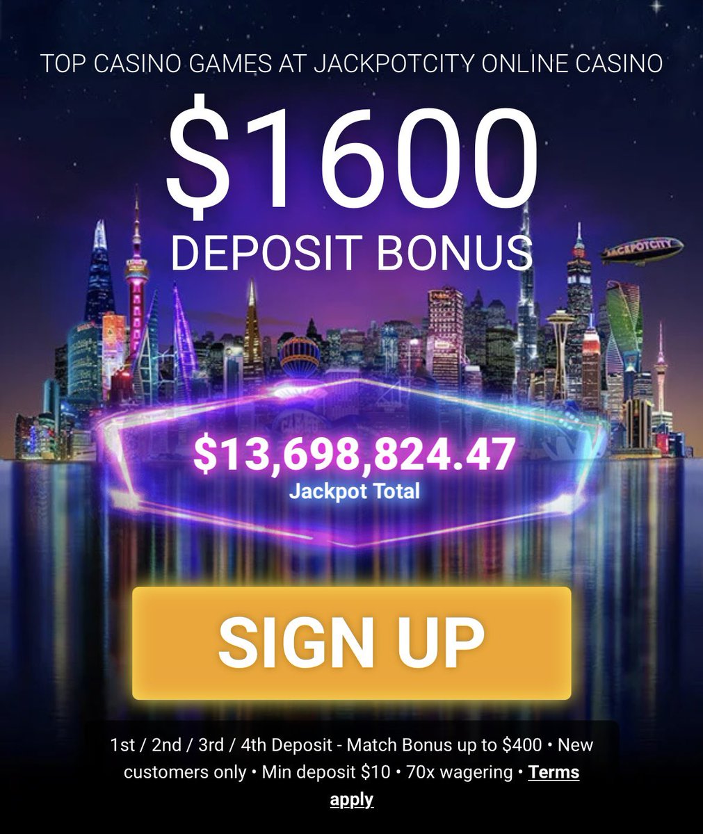 Enjoy $1600 Deposit Bonus and TOP casino games at JackpotCity

Join here: 

