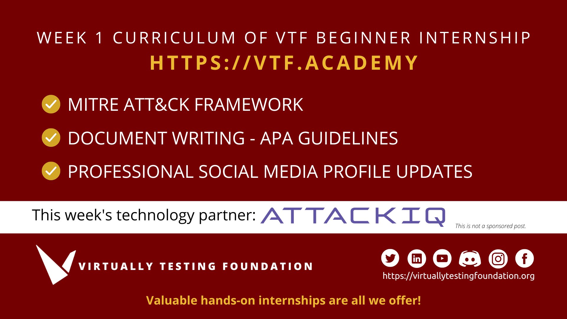 Virtually Testing Foundation (VTF) on Twitter "Week1 ended with a bang