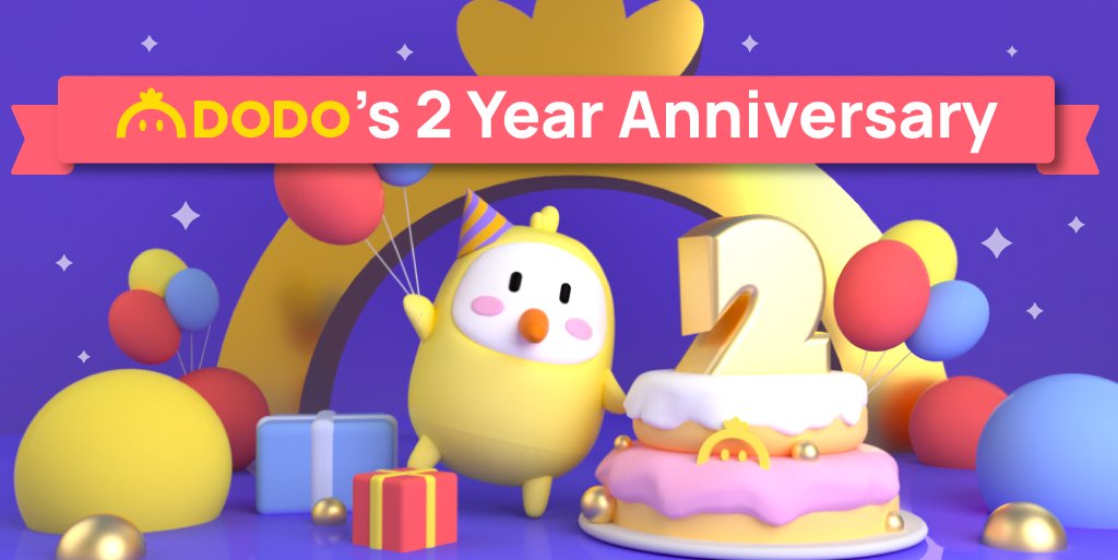 🎂DODO is turning 2 🥳

🙌To celebrate this memorable moment, we are planning on hosting some events during the next 3 weeks.

🥰These events are designed to say THANK YOU to our wonderful CommanDODO community &amp; celebrate all things $DODO!

👉Full details: blog.dodoex.io/dodos-2-year-a…
