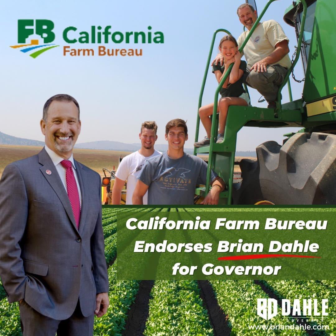 Senator Brian Dahle is running for Governor - farmer and small business owner and a senator - he needs everyone to turn out and vote on Election Day. #dahle4governor