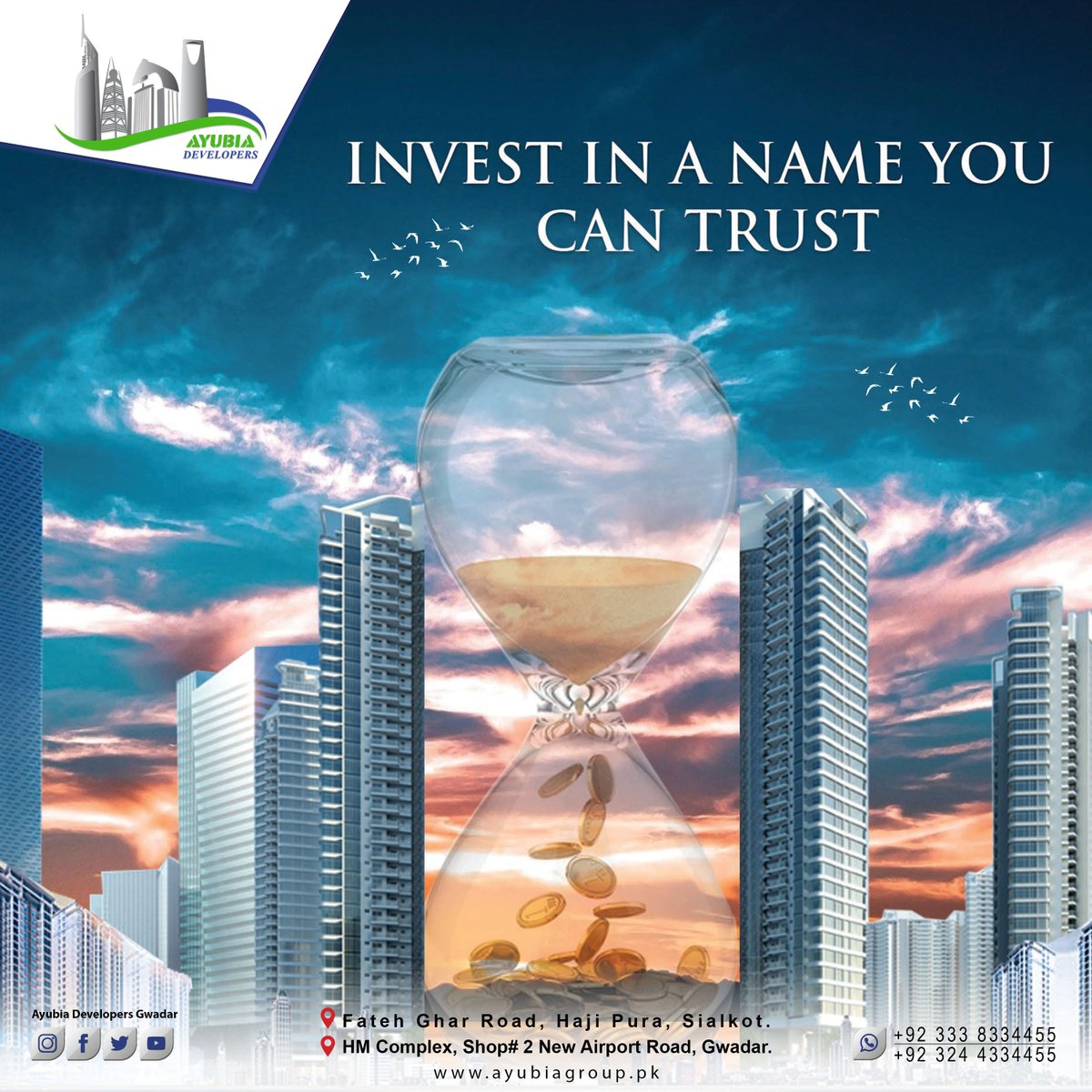 Invest In A Name You Can Trust.
Gwadar Plots Available.
Residential & Commercial Plots Available.
private housing societies & Government housing societies
#gwadar #gwadarport #gawadarbeach #plotsforsale #sale #pakistan #realestate #property #sialkot #sialkotproperty