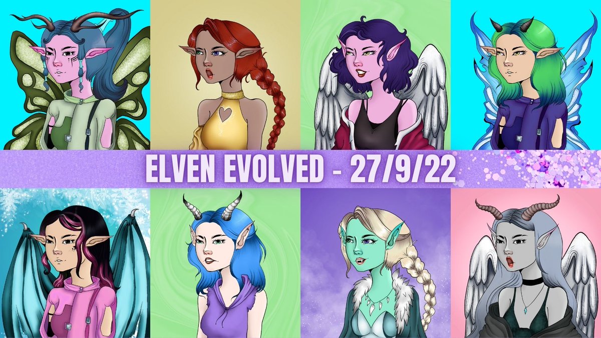 ELVEN_NFT's tweet photo. Final test generations are being completed for #ELVENevolved and they are looking INCREDIBLE 💜

All 6000 ELVEN will evolve on Sep 27th - the 1yr anniversary of the project + @TheArtofYasmeen's 14th birthday 💜 

#NFTs #NFTart #NFTasia #NFTcommunity https://t.co/vsKj0csCIV