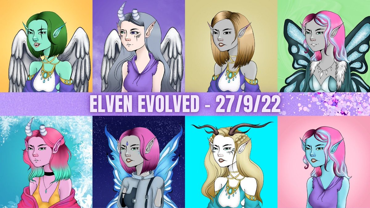 ELVEN_NFT's tweet photo. Final test generations are being completed for #ELVENevolved and they are looking INCREDIBLE 💜

All 6000 ELVEN will evolve on Sep 27th - the 1yr anniversary of the project + @TheArtofYasmeen's 14th birthday 💜 

#NFTs #NFTart #NFTasia #NFTcommunity https://t.co/vsKj0csCIV