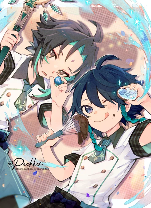 #絵柄が好みって人にフォローされたい #三連休はフォロワーさんが増える原神!かわいい男の子が好きです 