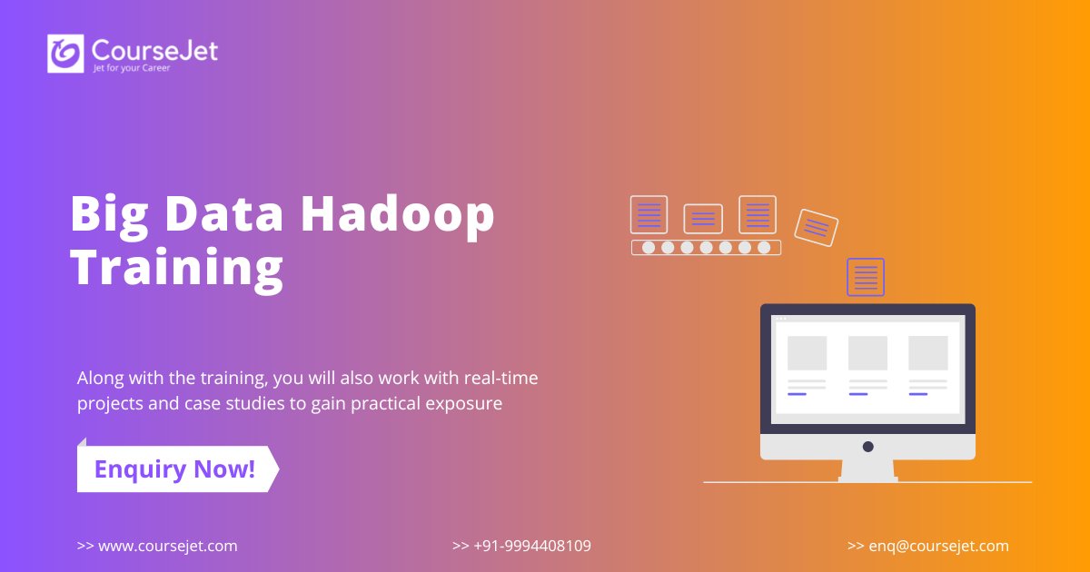 course_jet's tweet image. CourseJet Big Data Hadoop Training will provide the best ways for the learners to master the fundamentals of Big Data and Hadoop Administration.
Enroll Now : coursejet.com/big-data-hadoo…
Call Now : +91-9994408109
#bigdata #bigdatahadoop #bigdatahadooptraining #bigdatahadooponlinetra