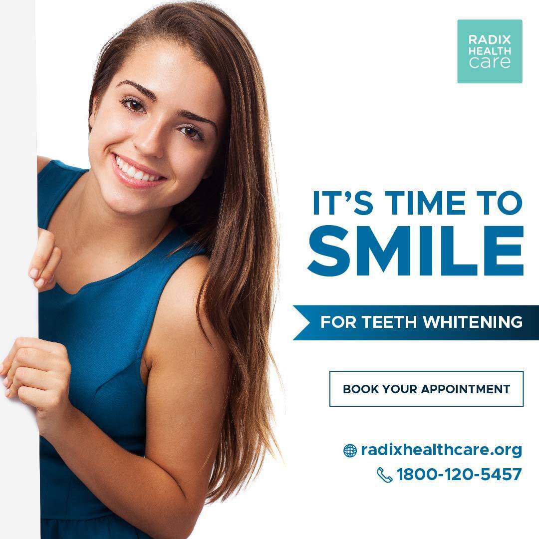 radixhealthcare's tweet image. It's time to smile.

For teeth whitening solutions call 1800-120-5457 or visit radixhealthcare.org

#radixhealthcare #teethwithening #teeth #tooth #dental #smile #hospital #india #delhi