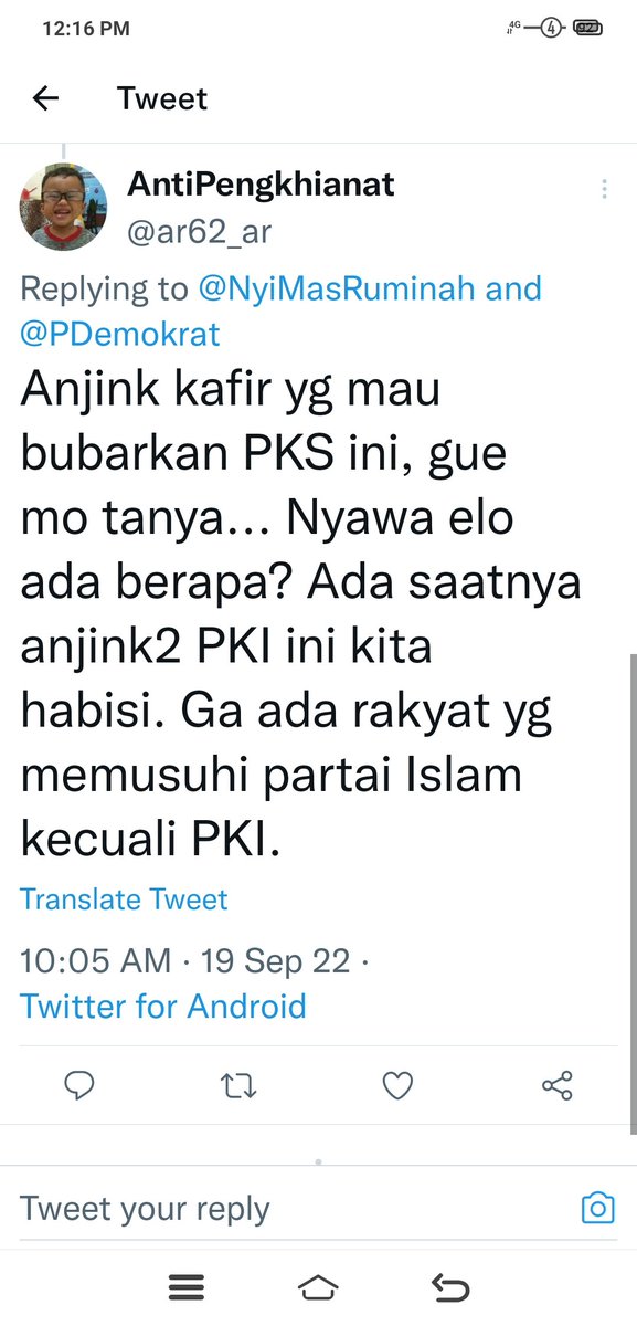 NyiMasRuminah's tweet image. Gila ya sampai mengancam kaya begini, itulah kadrun yg logika sama hati saja sudah tidak jalan. Emang yg Islam cuman eloe drun ah.