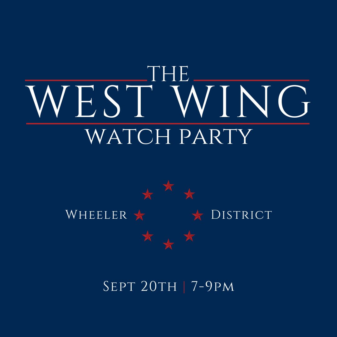 Happy Monday, Oklahoma! Join us tomorrow at 7pm at the <a href="/WheelerWheelOKC/">Wheeler Ferris Wheel</a> for a "The West Wing" Watch Party to cap off #NationalVoterRegistrationDay! Bring your blankets, chairs, snacks, and friends as we celebrate democracy and voting.