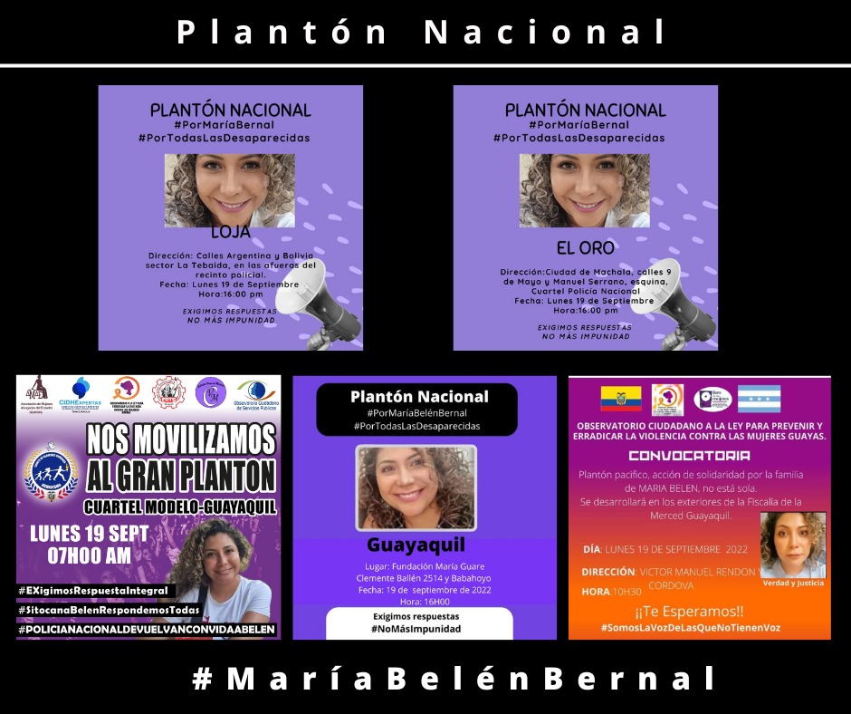 MujeresAMPDE's tweet photo. Este lunes 19 Plantón Nacional por #MariaBelenBernal hasta que el Estado de la cara. https://t.co/aAcuTvxipc