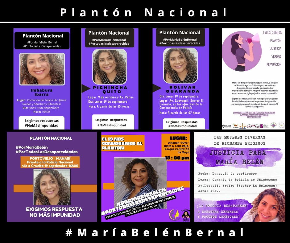 MujeresAMPDE's tweet photo. Este lunes 19 Plantón Nacional por #MariaBelenBernal hasta que el Estado de la cara. https://t.co/aAcuTvxipc