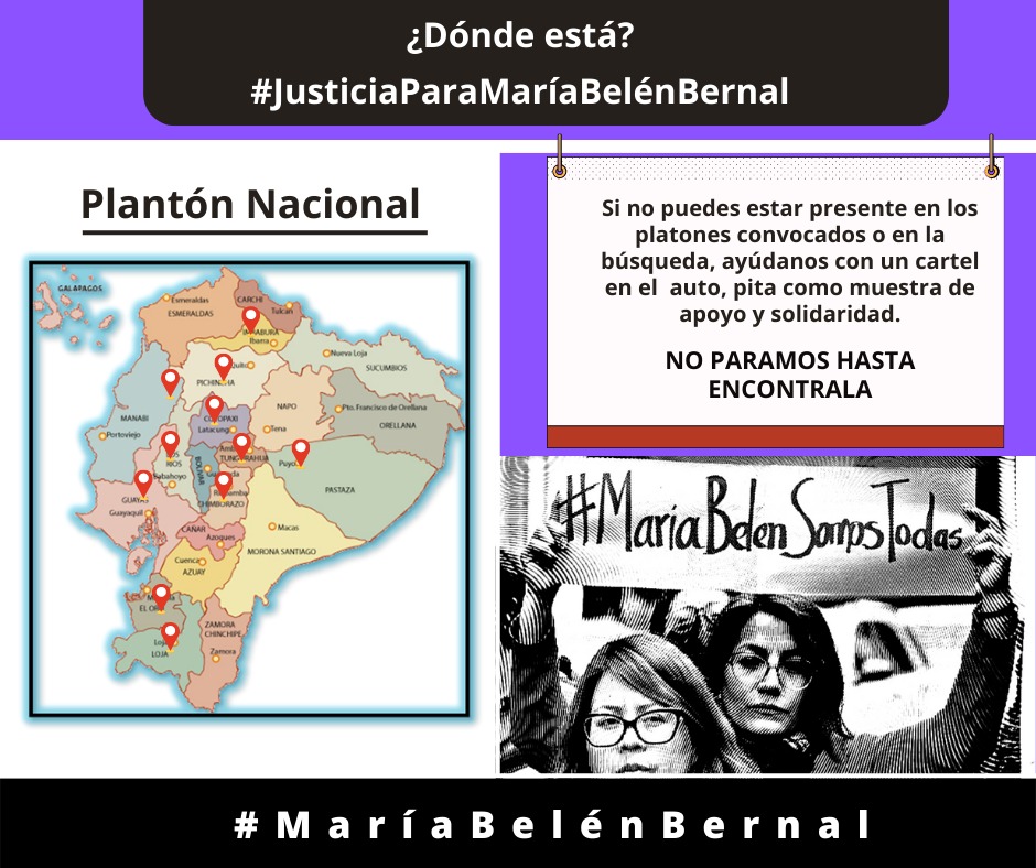 MujeresAMPDE's tweet photo. Este lunes 19 Plantón Nacional por #MariaBelenBernal hasta que el Estado de la cara. https://t.co/aAcuTvxipc