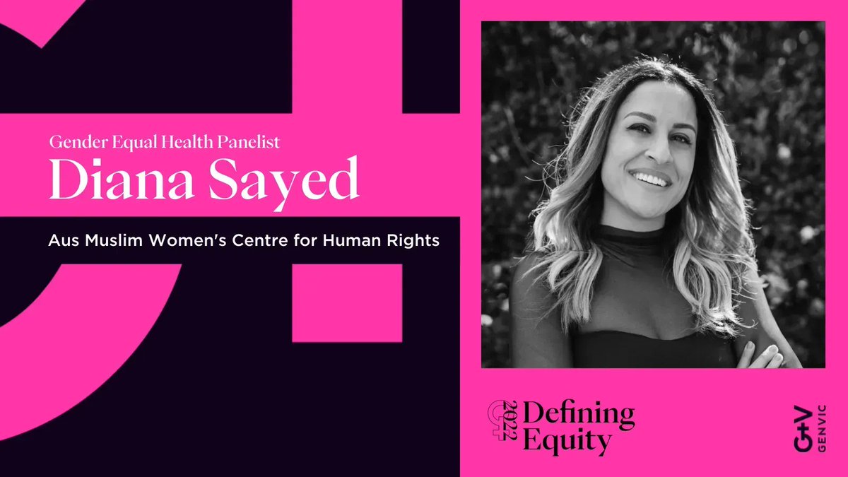We'll be joined by Diana B. Sayed <a href="/DsSayed/">Diana B. Sayed • بنفشا سید</a> from at #DefiningEquity2022! Diana is an gender equity expert with lived experience as a visible Muslim woman of colour in Australia, doing incredible work in her capacity as CEO of <a href="/amwchr/">Australian Muslim Women's Centre for Human Rights</a>. Tickets here-buff.ly/3BiWRUQ