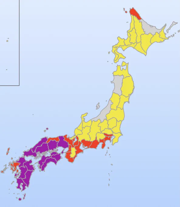 西日本で奈良だけ警報出てないな。現在薄曇りでちょっと風が吹いてる程度。うちも御近所も普通に洗濯物干してる。台風で学校が休校とか一度も無かったし。近鉄電車はおおむね人身事故以外では止まらないのだ。これも大仏の御加護か?はたまた生駒金剛山地バリアーの威力か?>RT 
