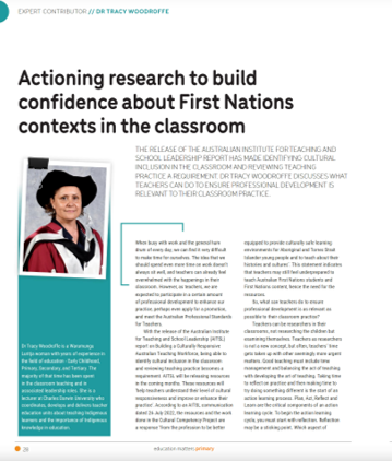 cdu_ni's tweet photo. ⭐️NEW ARTICLE⭐️
This Education Matters (Primary) article by Tracy Woodroffe discusses what teachers can do to ensure Professional Development is relevant to their classroom practice.👉🏾https://t.co/T99QtoHK3U

#CDUresearch #CDUteaching #FirstNationsSuccess #CulturalClassroom https://t.co/GtOmVbMNyN