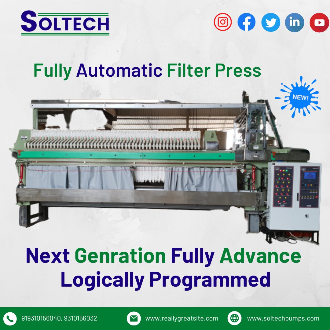 The #Filter #Press is specifically designed to #optimise large scale filtered tailing's dewatering.
👇👇👇
Visit us at: soltechpumps.com
Call : +919310156040, 9310156032
 Gmail - Sales@soltechpumps.com
#soltechpump #topquality