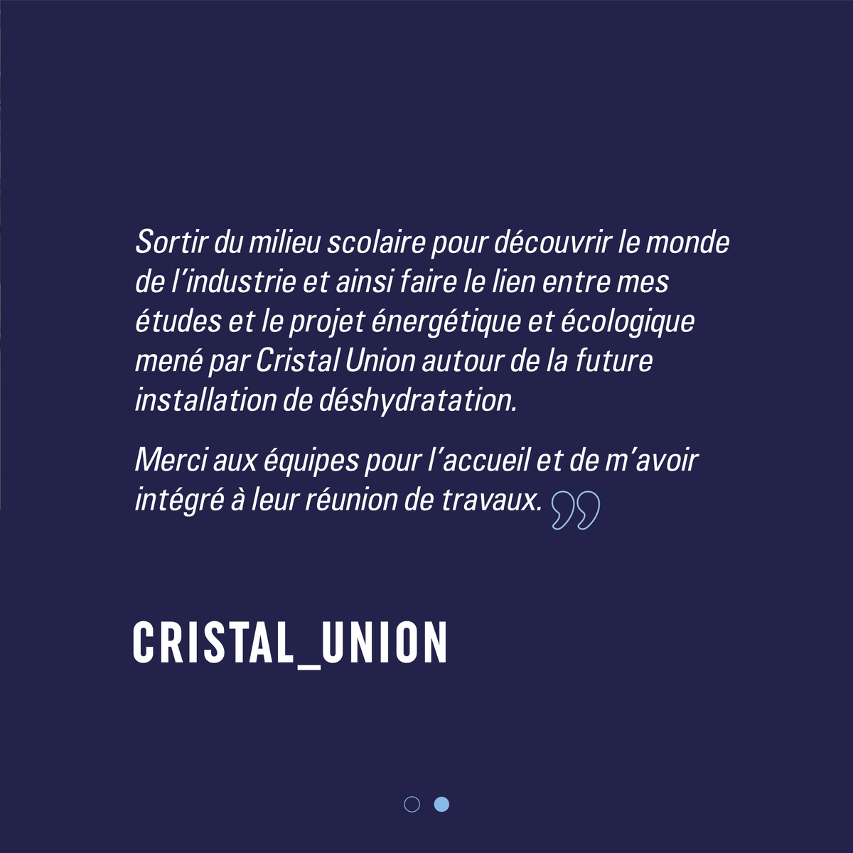 [PARTAGE] En partenariat avec l’@Icam_fr, le site de Sainte Emilie a reçu Quentin Renel, étudiant et ingénieur en devenir, pour une immersion en sucrerie ! Il était accompagné de Méryc Dabonneville, Responsable Optimisation Industrielle du site. #Industrie #Visite #Métier