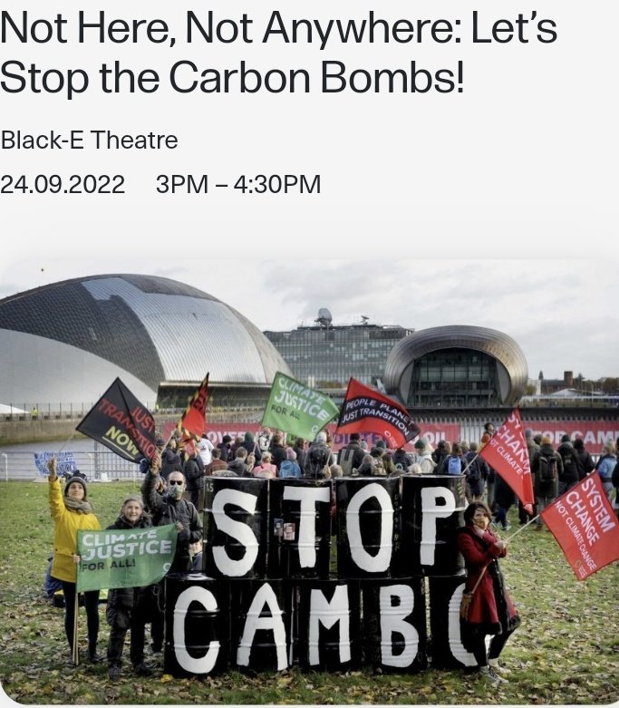 I will be hosted for a zoom chat this Saturday at @TWT_NOW 
THEME; 💣🌍 Not Here, Not Anywhere: Let’s Stop the Carbon Bombs!
An all-women platform with @fortuashla @emmadesaram, Merry & Lindy standing for @stopEACOP @GNDRising @StopCambo
@sbtcoalition & #StopWestCumbriaCoalMine