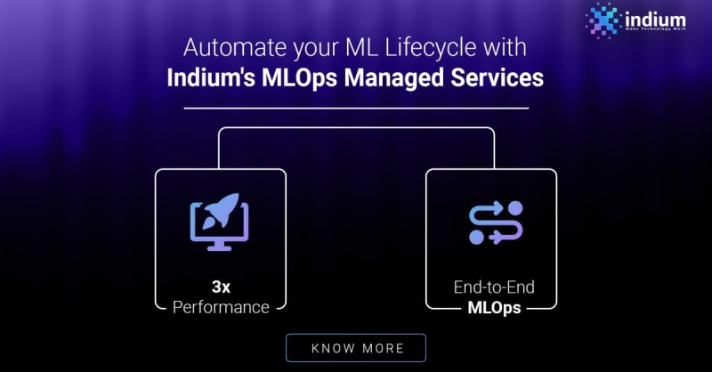 IndiumSoftware's tweet photo. How can organizations get the most out of their MLOps investments? Indium's experts recommend automating ML Lifecycle at scale with a repeatable framework, & a powerful suite of pre-built MLOps solutions. Learn more at https://t.co/Kh6dSnqNpC
#MLOps #machinelearning #MLlifecycle https://t.co/VH3WanHGqB