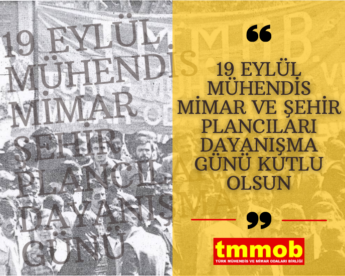TMMOB1954's tweet photo. TMMOB Yönetim Kurulu Başkanı Emin Koramaz, 19 Eylül 1979 İş Bırakma Eylemi'nin 43. yıldönümü olan "Mühendis, Mimar ve Şehir Plancıları Dayanışma Günü" dolayısıyla bir basın açıklaması gerçekleştirdi.

https://t.co/wAMXu18Et6 https://t.co/UCmSoT4zKI
