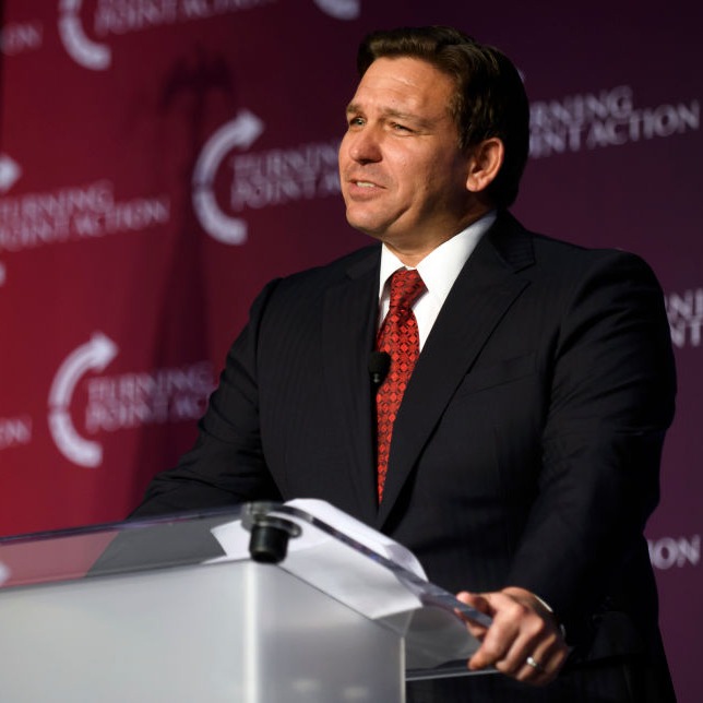 NEWSMAX's tweet photo. Gov. Ron DeSantis said during a press conference Friday that "there will be more" flights and buses of migrants to "sanctuary districts" across the country to protect the residents of his state from President Joe Biden's "reckless" border policies. https://t.co/FfOFAU9B1t https://t.co/7JKqQASpF0