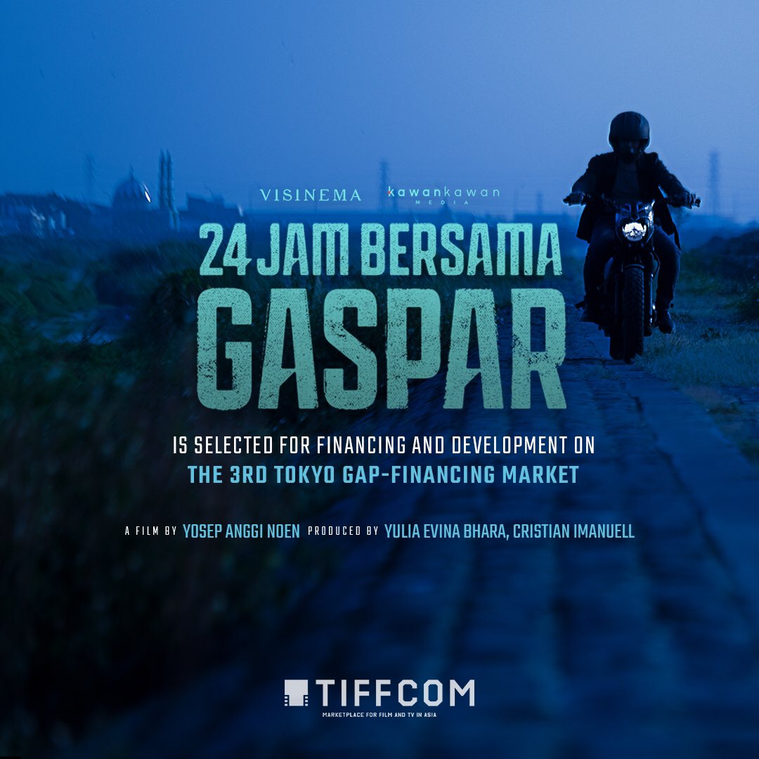 Film #24JamBersamaGaspar, hasil kolaborasi <a href="/visinemaid/">#BahagiaBarengNaWilla di Bioskop Sekarang!</a> dan <a href="/KawanKawanMedia/">KawanKawan Media</a>, terseleksi dalam The 3rd Tokyo Gap-Financing Market.

Tahun ini, 20 projek dari 24 kota &amp; negara terpilih. #Film24JamBersamaGaspar menjadi satu-satunya perwakilan dari Indonesia.