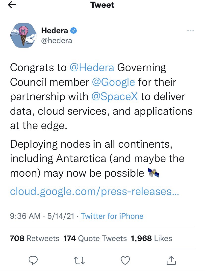 Hmmmm. What could be the possibilities? 👀

<a href="/MWalkerWilliams/">Max Walker-Williams</a> 

#hbar #hedera #CryptoNews