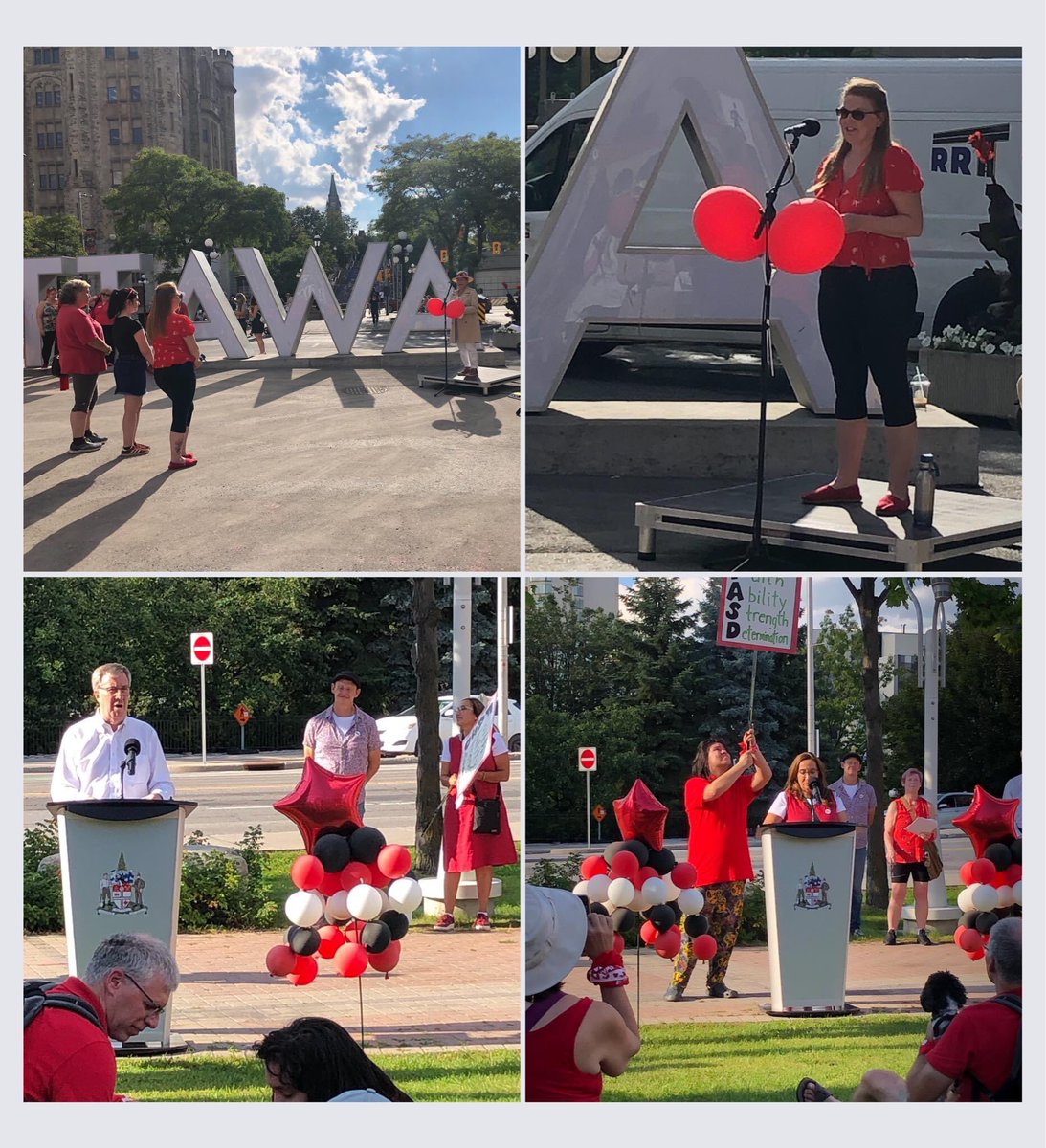 FASDOttawa's tweet photo. Another glorious day for @ABLE2Ott’s annual #FASD Awareness Walk 🎉. So many families, friends, service providers and politicians rocking their red shoes. #FASDWalk #IDidIt @JimWatsonOttawa @JoelHardenONDP @Health_Nexus @KidsBrainHealth https://t.co/OgkPHq8eN1