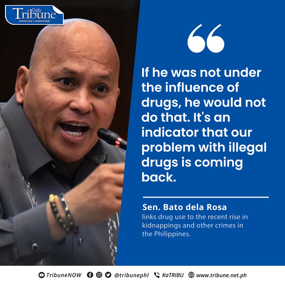 Concept News Central on Twitter "HIGH ON DRUGS? Sen. Bato Dela Rosa