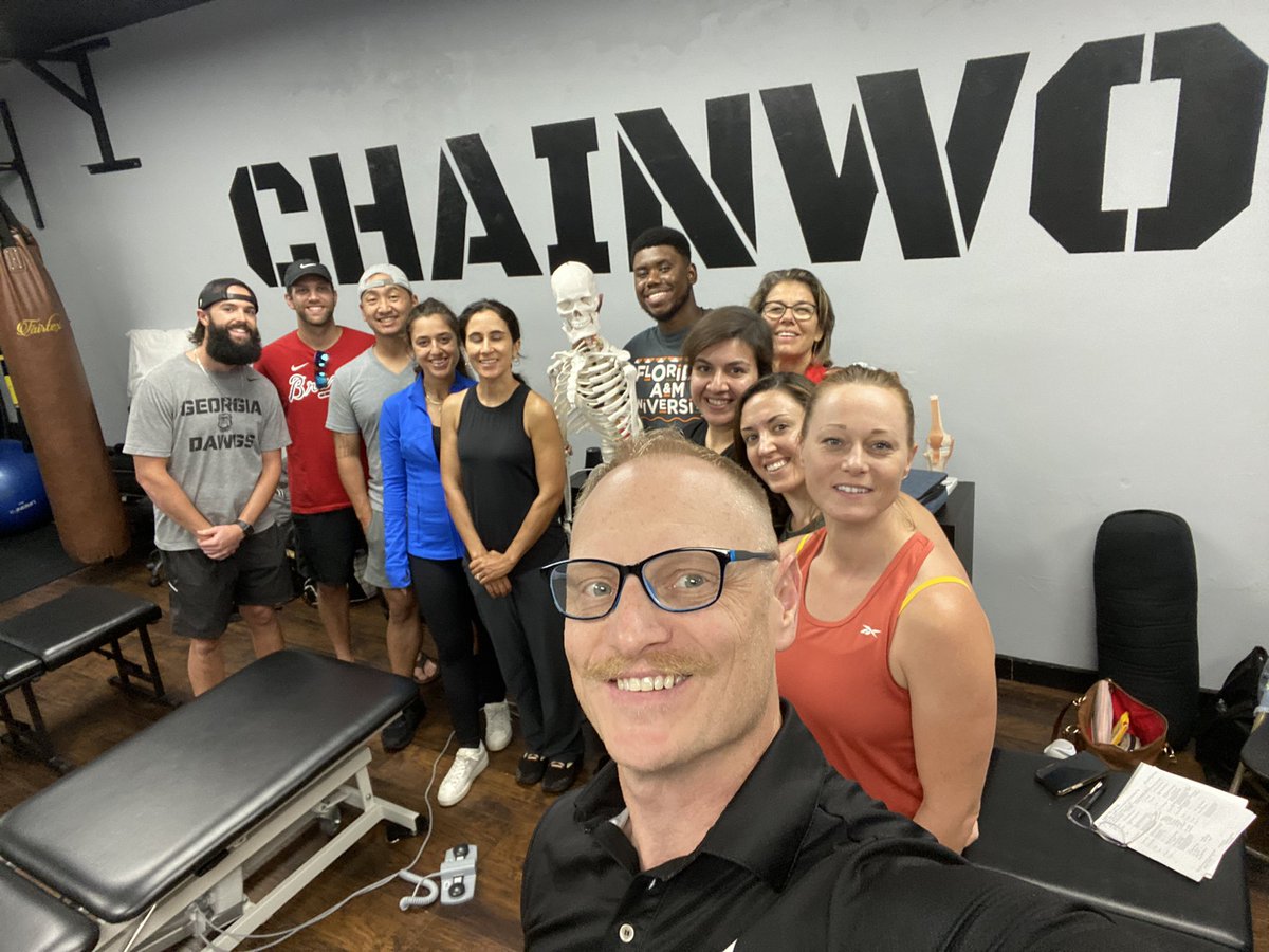 EPdrNate's tweet photo. SMT-1 in Miami at Chainwork is complete! Terrific group of practitioners that are primed to manipulate the spine. #AAMT https://t.co/zLHrfLiRhD