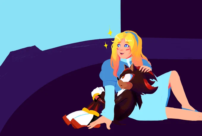 forgot about this wip i had lying around... i would love to finish this at some point if I  can figure out how to draw the ARK lol 