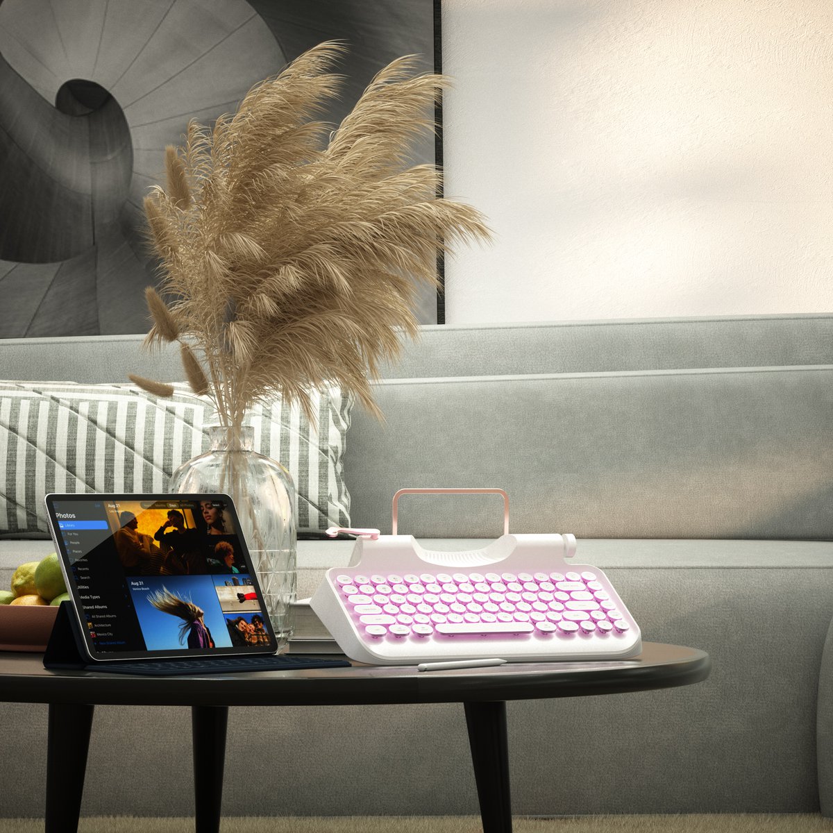 KnewkeyK's tweet photo. We're loving this setup, so here's your sign to take your work outside today ☀️⁣
Rymek typewriter-style retro mechanical keyboard boosts your productivity while working or studying.⁣⁣⁣

More Info: https://t.co/w0YR2leuwJ https://t.co/jaxq9PGNIi