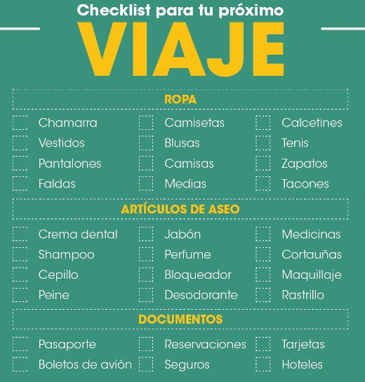 ViajayVuela_MX's tweet photo. 😎¡Tómale captura de pantalla!👈
Ahora si no tienes pretexto para que se te olviden cosas en tus próximas vacaciones...
Aparta tu lugar para poder entrar al mejor Outlet de viajes: https://t.co/dvv3Eo9Tix 8 y 9 de octubre en el WTC 📍
#checklist #vacaciones #viajayvuela https://t.co/Brd2rgFS5g