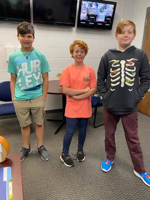 Thank you to Jenna, Claire, Collin, Madilyn, Dean, Collyns, Kylie, Cason, Kenley, Marie, &amp;  Karsen from Mrs. Parlier's homeroom for being our announcement/flag helpers last week! Next up - Mr. McNutt's homeroom! #LeadersInTraining
