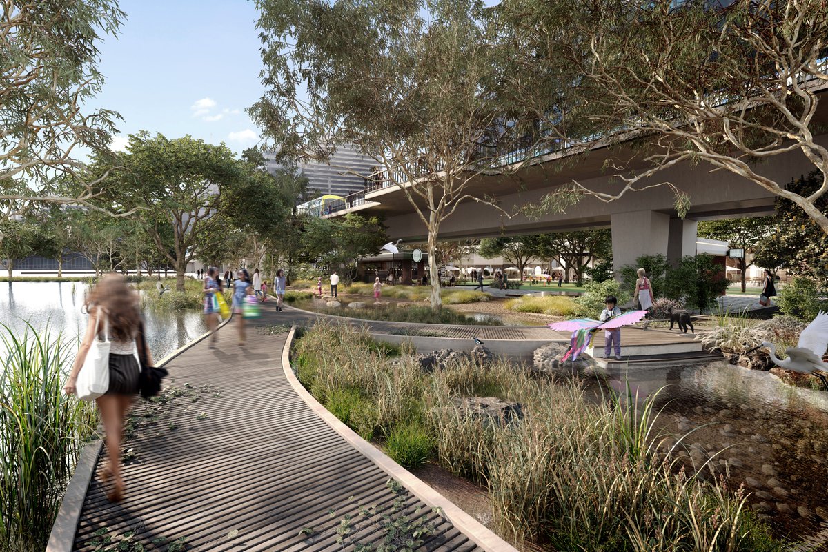 cityofmelbourne's tweet photo. We want to know your thoughts 💭 

Today is your last chance to provide feedback on The Greenline Project, a transformational project that will revive the north bank of the Yarra from Birrarung Marr to the Bolte Bridge. 🌳 

Have your say here: https://t.co/gcbsJu5IpT https://t.co/NalYkMjX5F