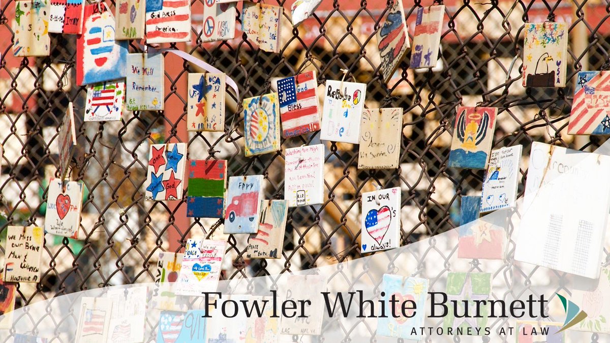 Fowler_White's tweet photo. Today we pause, reflect and honor all those who died in the tragic events of September 11, 2001.⠀
#911NeverForget #NeverForget #AlwaysRemembered #PatriotDay https://t.co/g2Ux86ZD0o