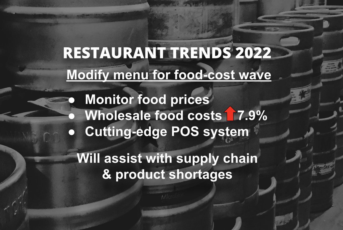 bar_fixer's tweet photo. 2022 is a TURNAROUND year for the #restaurant &amp; #bar industry, after two years of economic pain. Sales are trending in a positive direction, however attention to detail can help boost profits. Questions? Contact glenn@barfixer.com or (424) 327-8204 #consultant #consulting https://t.co/g3P9qtBUGv