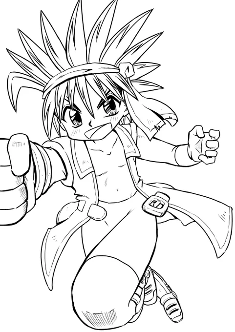 ゲット ラクガキ 

最初はラクガキのつもりだったけど
思ったよりきれいに線を引いてしまったので
また色つけたのをアップします! 