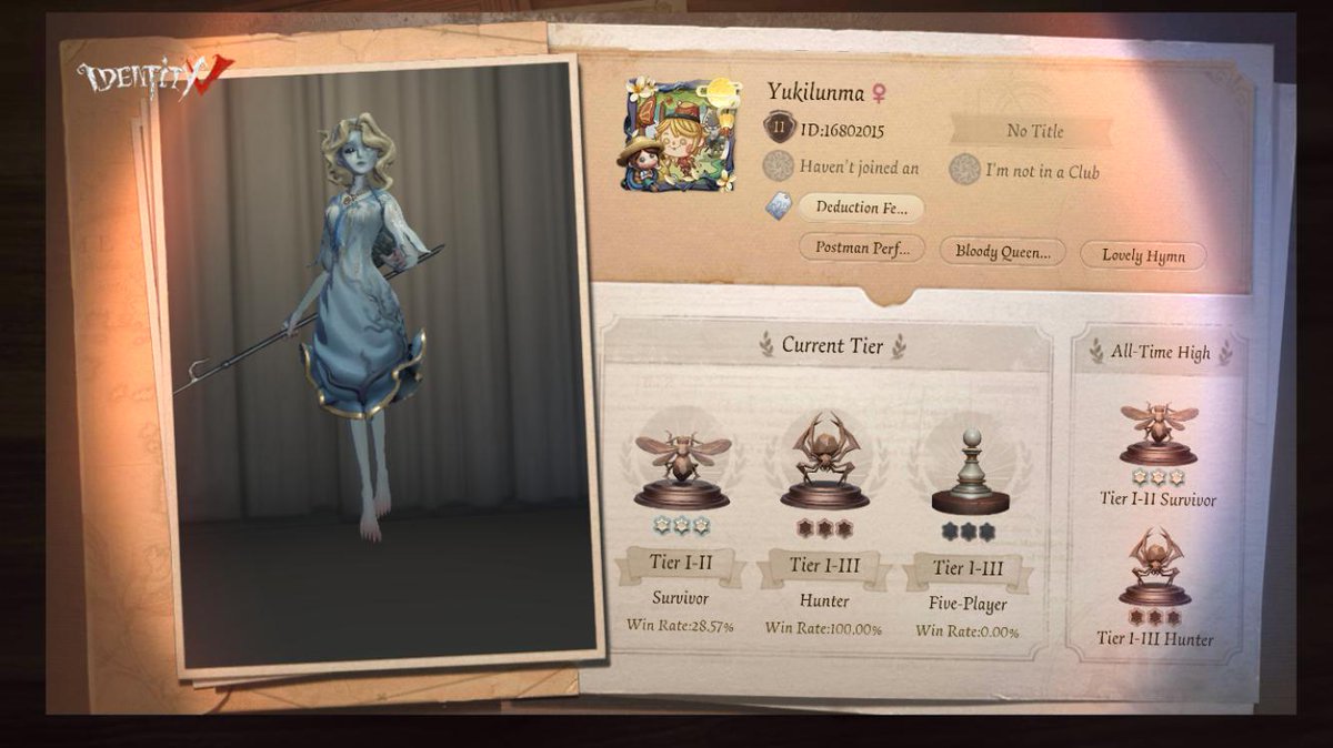Mehmetmudito's tweet photo. I'm playing Identity V. Fancy a game? https://t.co/6ZK0yLg2wN