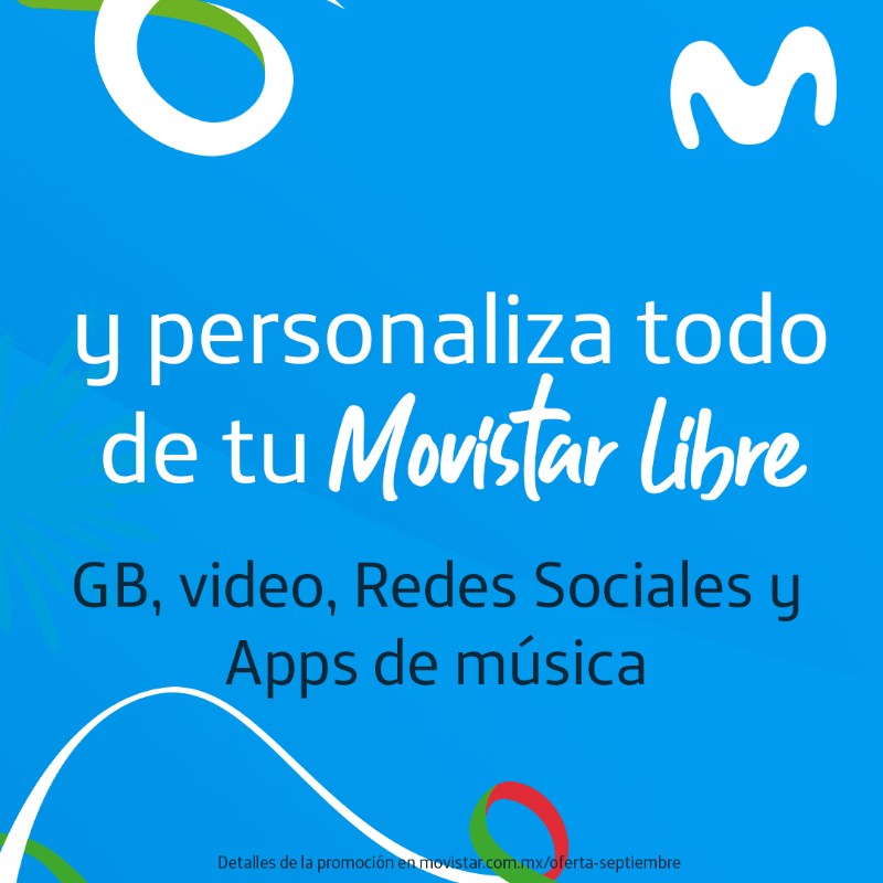 MovistarMX's tweet photo. El #PoderDeElegir está en ti con Movistar Libre Plan. Disfruta lo que más te gusta personalizándolo todo desde nuestra APP.
https://t.co/Z5z7IRzQsM