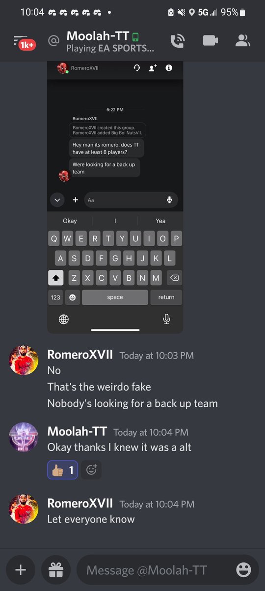 ARomeroXVII's tweet photo. Hey guys! It's around that time again where the weirdos of the community show out. The PSN with the name (RomeroXVLL with lower case Ls) is going around asking people for games, please ignore them. @ESFLGaming @iPryoxis @MartialMind1 @EASPORTSUFC  @DARKCAMP3 https://t.co/RHvfArpuWU