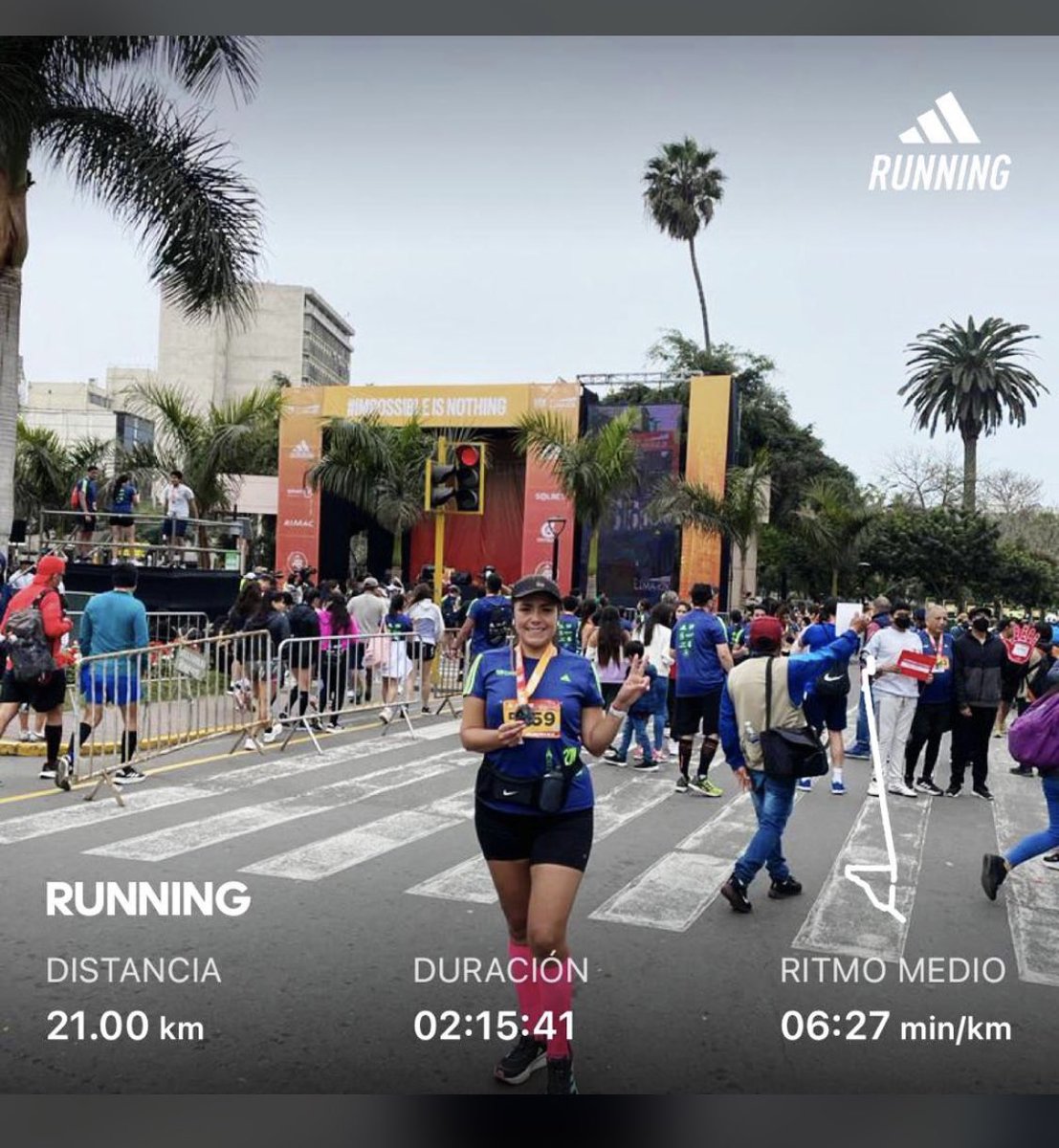 ANALISET's tweet photo. Hoy fueron 21km #Lima42k #limaperu #running #adidaswomen #lifelima42k 🏃🏻‍♀️🇵🇪🥈🥇 https://t.co/ks9SJ4dEJM