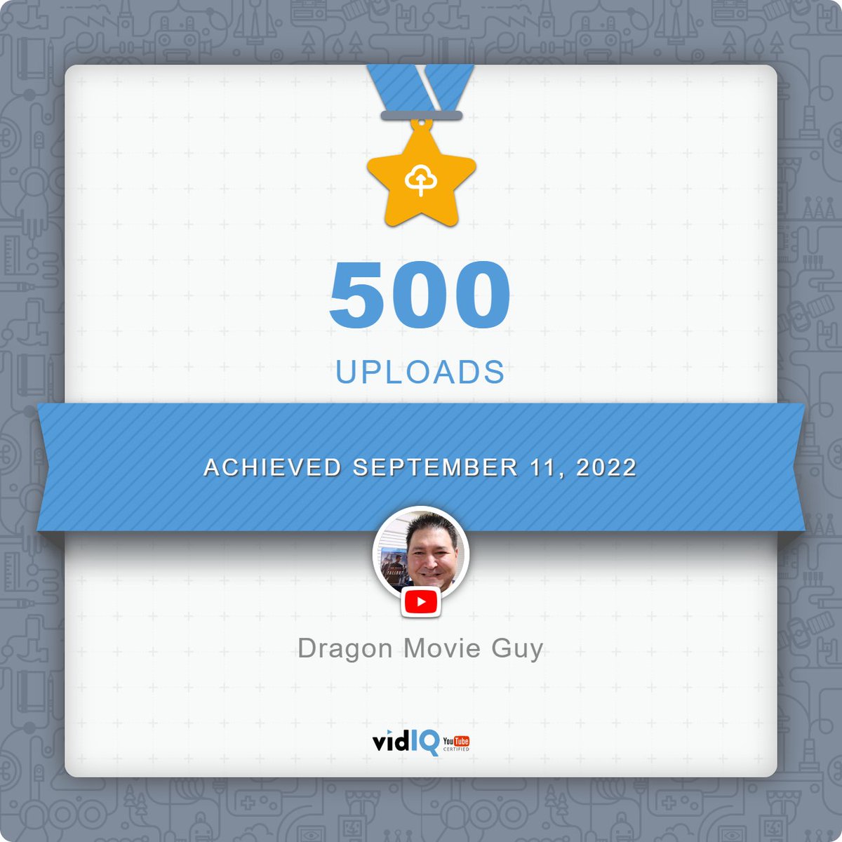 dragonmovieguy's tweet photo. A #HUGE #ThankYou for everyone for #supporting my #DragonMovieGuy #YouTube #Channel!!!
#Thanks for #watching all #500Posts to my #YouTubeChannel!
#500Uploads #SoFar #500Videos #500Thanks #500ThankYous https://t.co/3Pi9JGNHGw