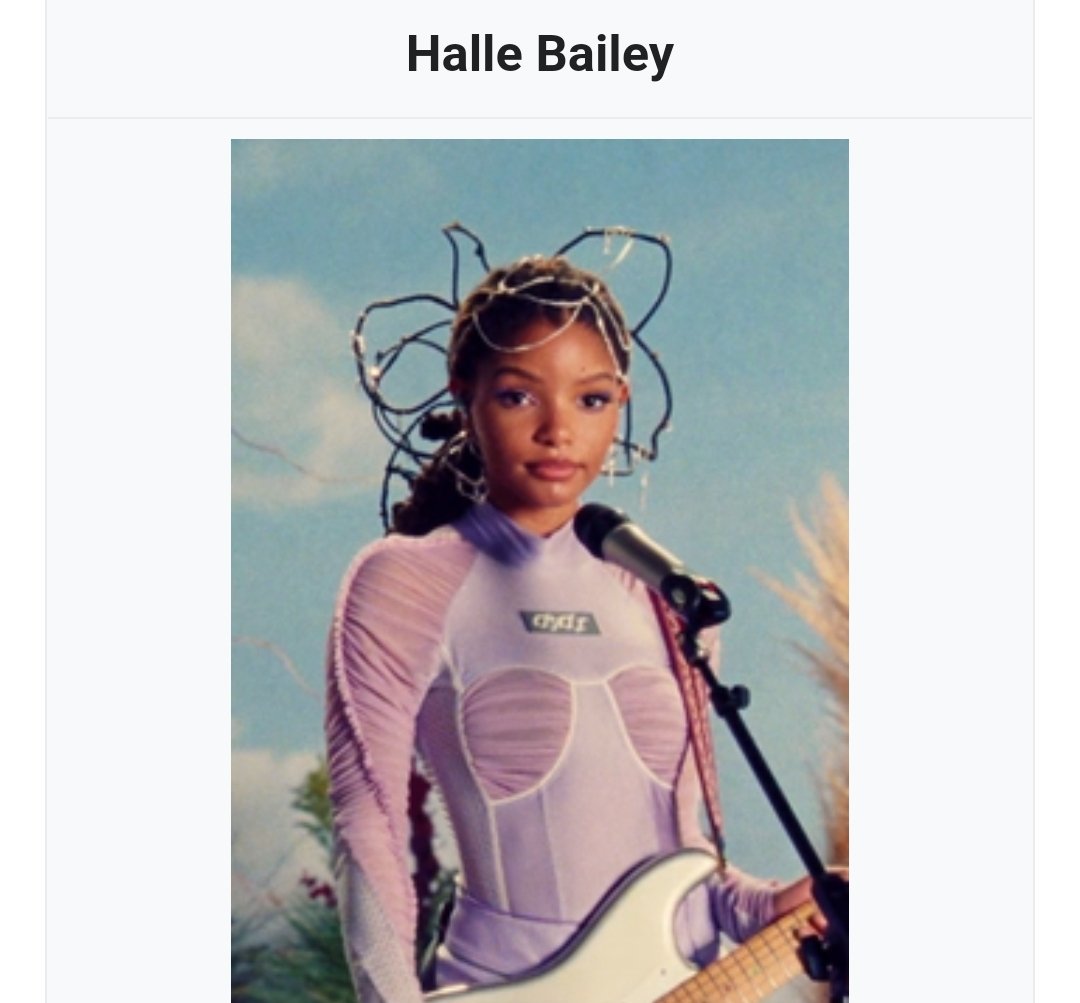 CIzenBeats's tweet photo. And if this movie fails...@HalleBailey gets to be their meat shield from criticism..."they're gonna hate u cuz ur black" is what they whisper in her ear at the same time not believing is halle's talent enough to make an original mermaid story starring her smh https://t.co/CAmyO9b6tr