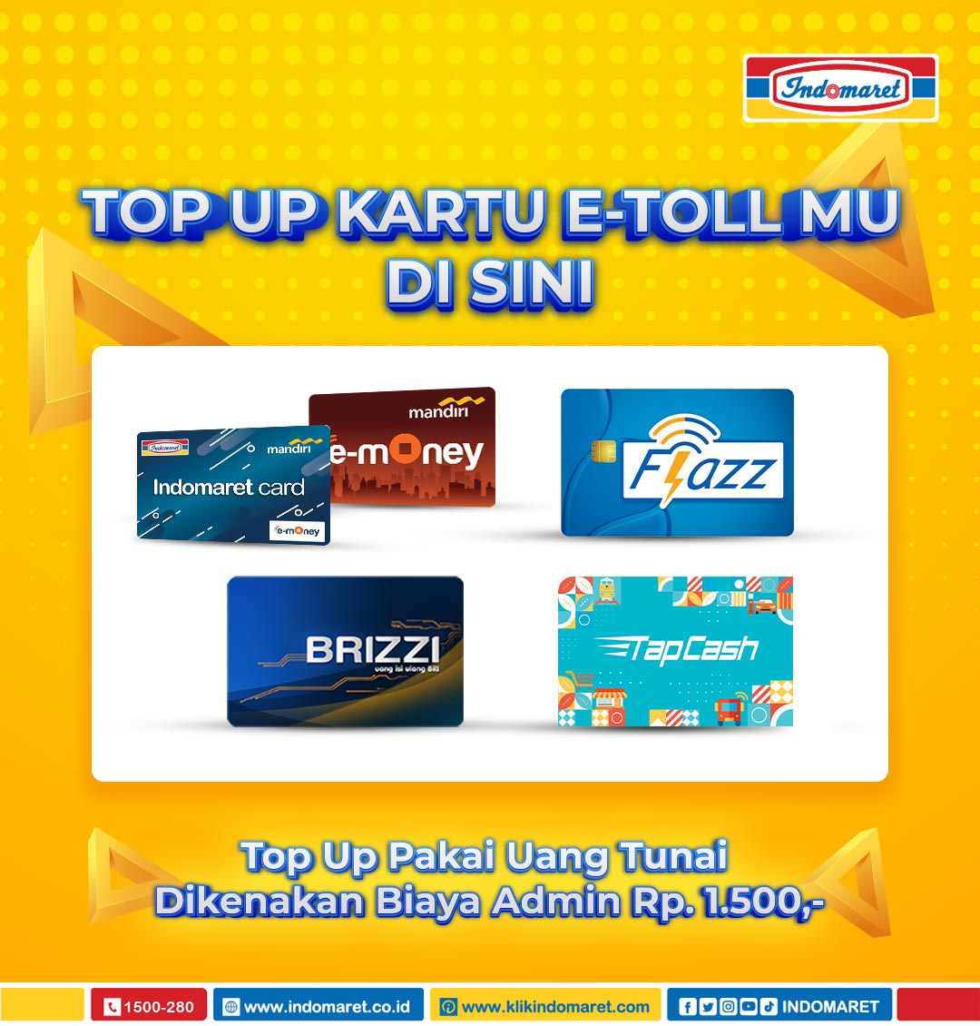 Indomaret on Twitter "Topup kartu Etoll mu di Indomaret aja, sobat