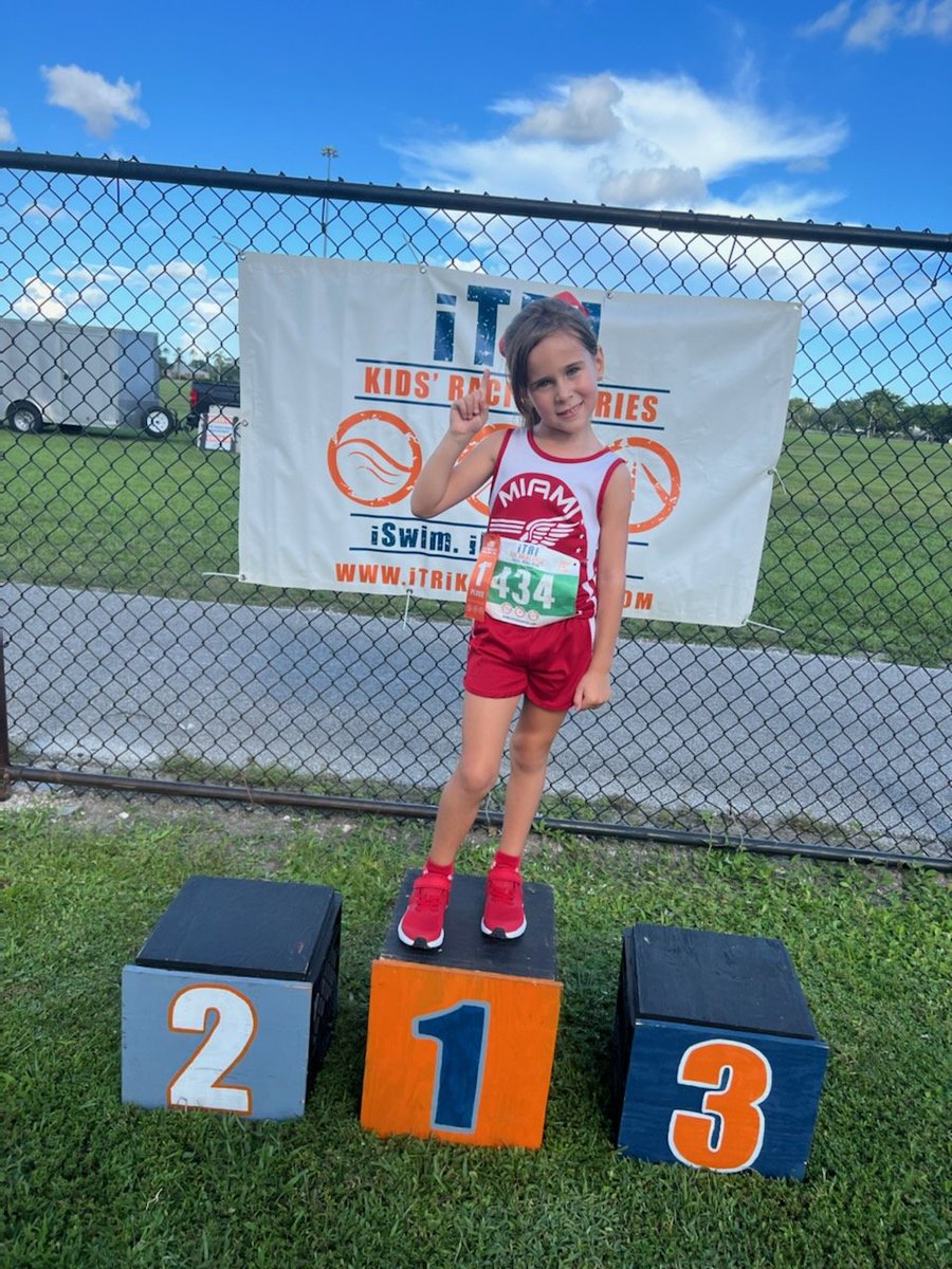MiamiEliteTC's tweet photo. Riley won today's race at the iTri Kids Racing Series 🥳

---
#crosscountry #xc #usatf #aau #track #miamitrack #miamirunning #running #run #track #trackandfield https://t.co/b5FAiLNfzQ