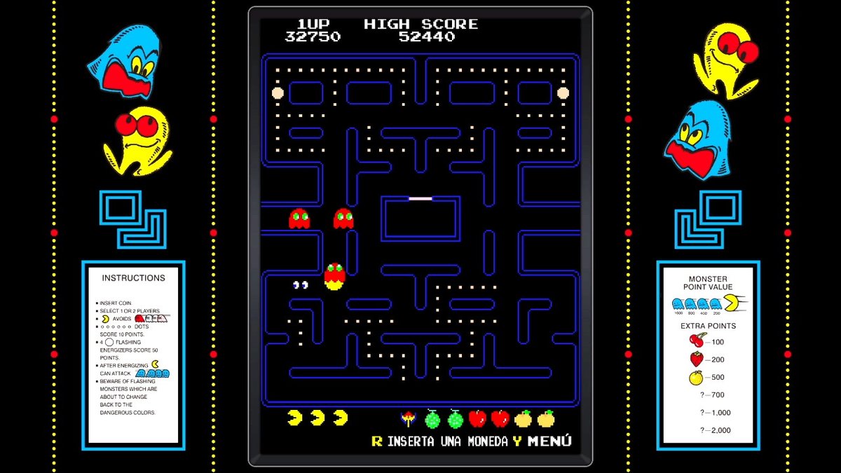 lamisscherrie's tweet photo. Pero no le dí importancia #PacManMuseumPlus #NintendoSwitch https://t.co/y31ILQnCEg