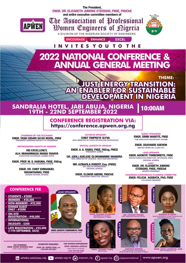 ASSOCIATION OF PROFESSIONAL WOMEN ENGINEERS OF NIG tweet media