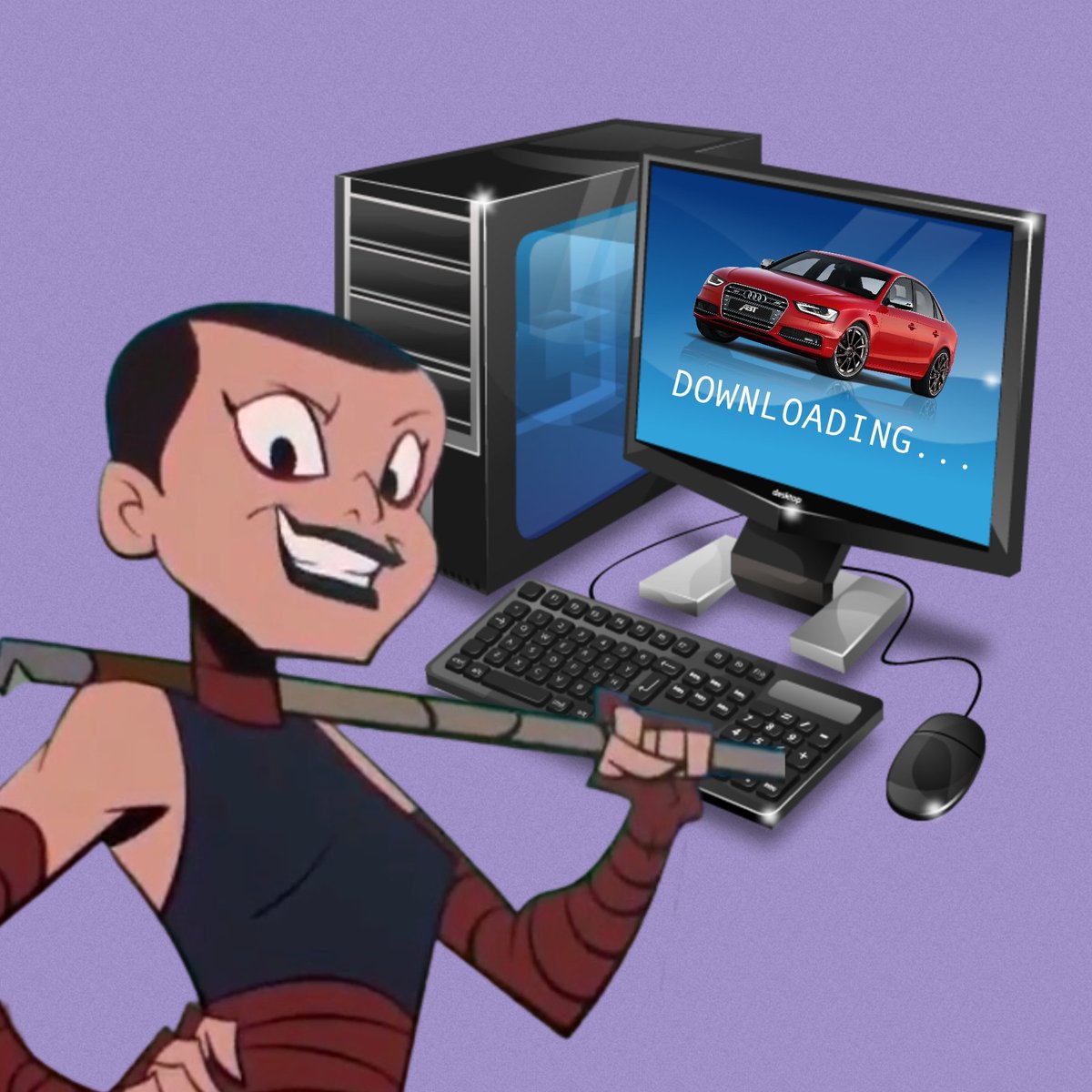 ohnothecaseys's tweet photo. casey sr should NOT be downloading a car! her mischief knows no bounds https://t.co/BCJ1s5BLcY
