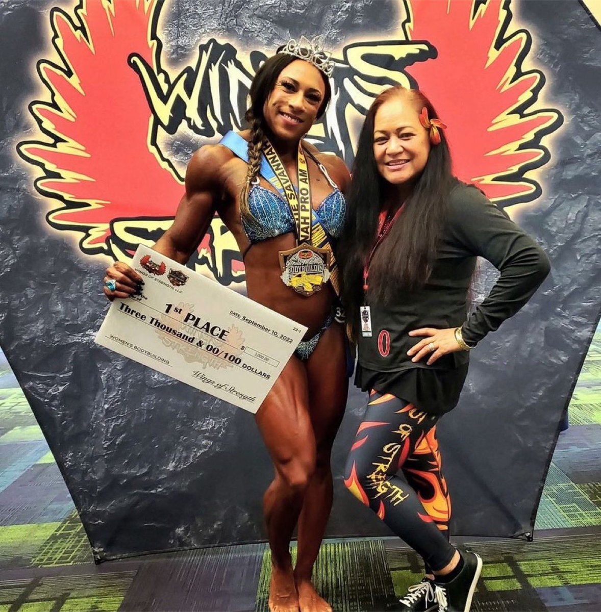 mandfhers's tweet photo. Repost from @wingsofstrength_gear
โข
Congrats @ashahadley on the big win โผ๏ธ
Shop: https://t.co/qC6bmG1p6H
#bodybuilding #wingsofstrength #womenbodybuilding #menbodybuilding #bodybuilder #muscleandfitness https://t.co/OJHI8VNzZN